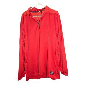 Nike men’s XXL red 1/4 zip pullover golf